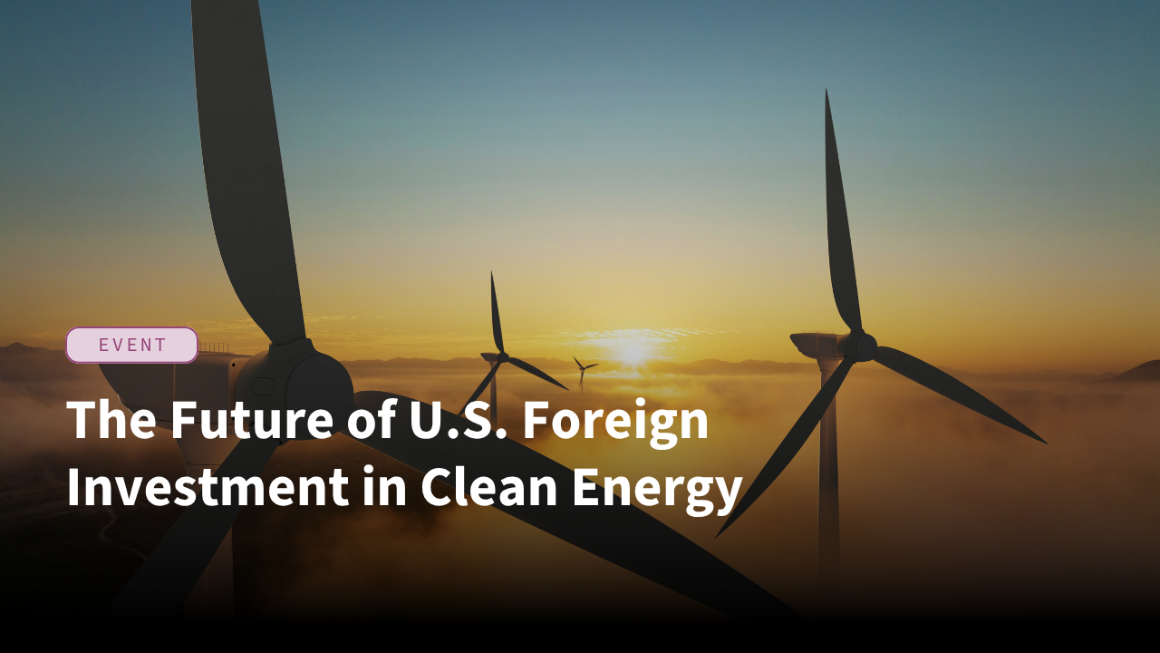 The Future of U.S. Foreign Investment in Clean Energy