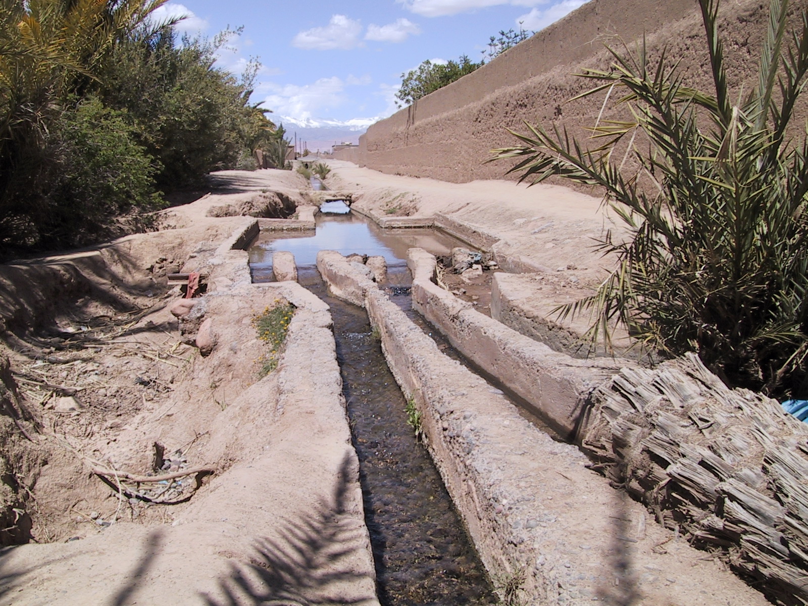 A seguia in the Skoura Oasis of Dades Valley in Drâa-Tafilalet.