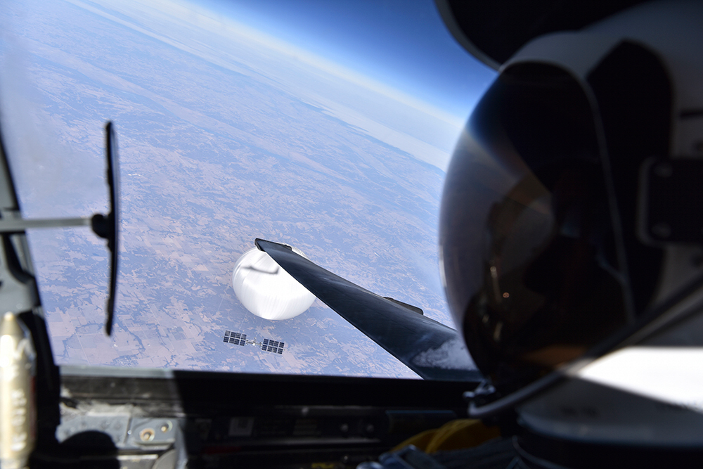 Image of the Chinese intelligence balloon taken by a U.S. U-2 pilot. Credit: Photo courtesy of the Department of Defense