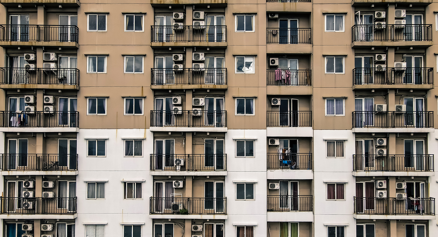 Apartments with air conditioners in Indonesia