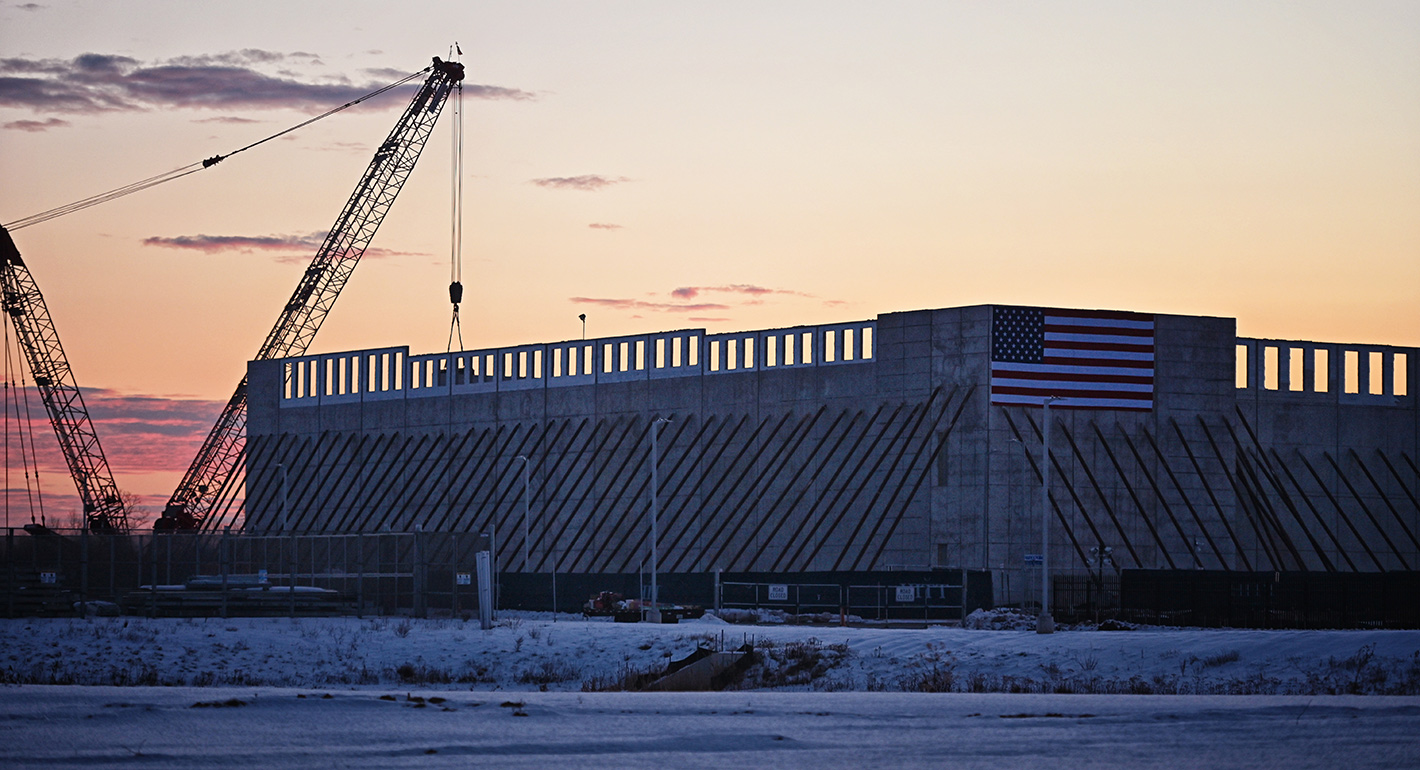 Data center being constructed in Sterling, Virginia.