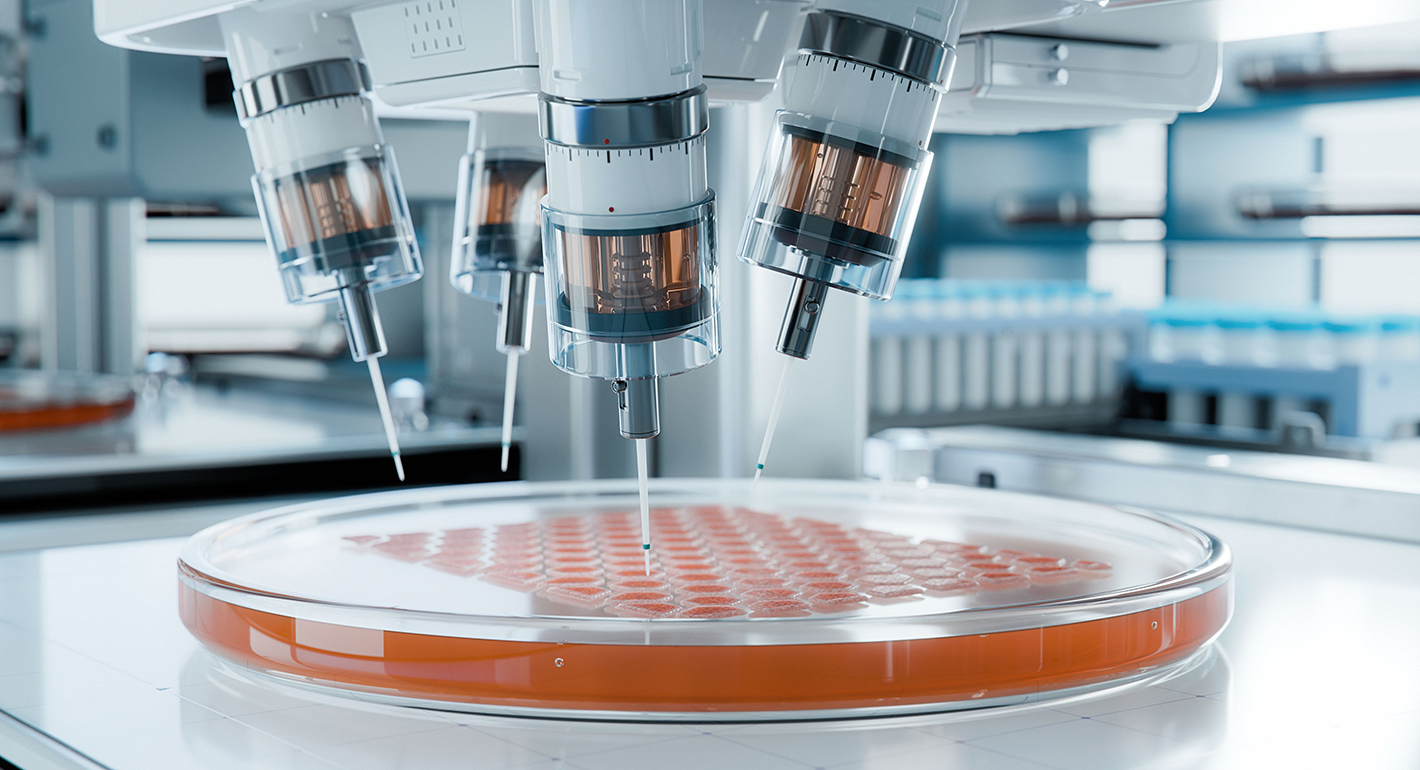 Automated Medical Printer working on Artificially Grown Organic Tissues