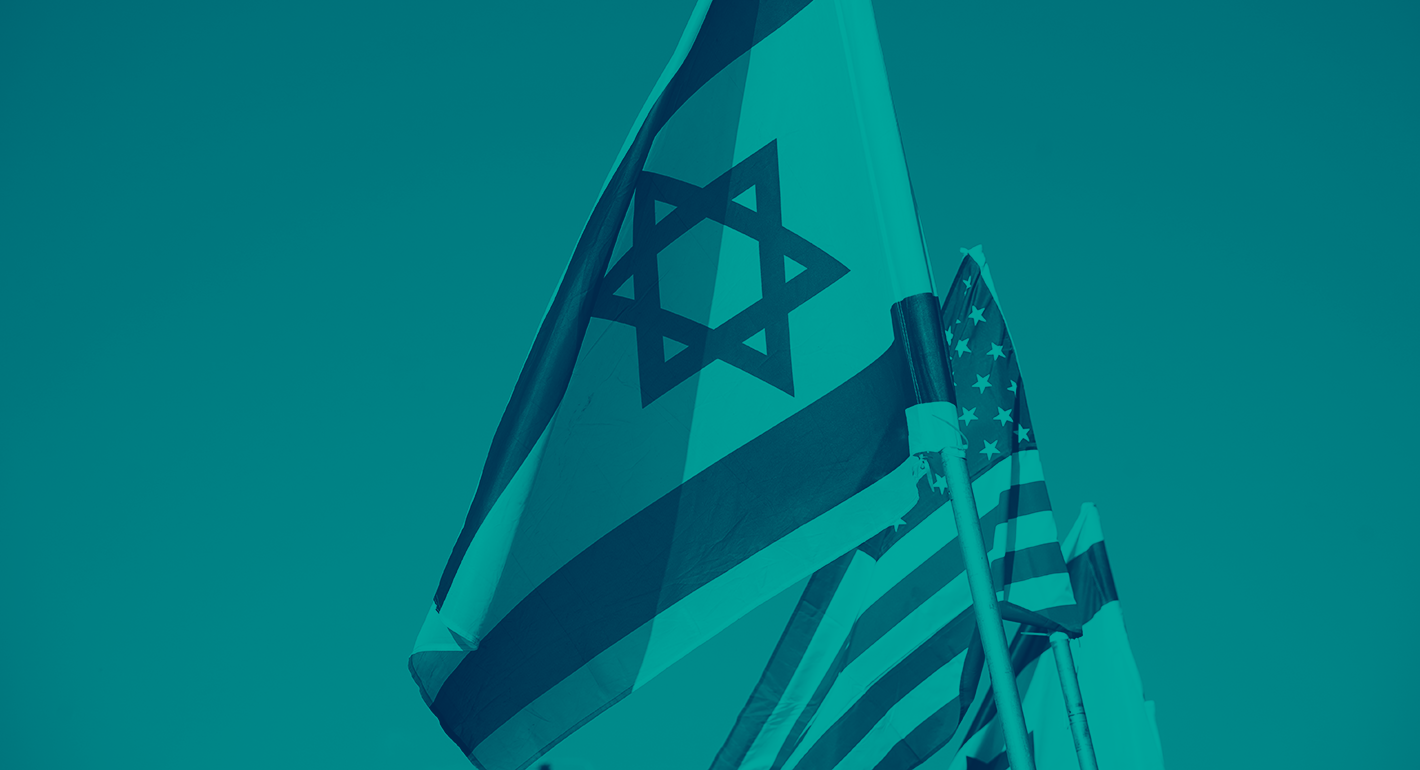 U.S. and Israeli flags