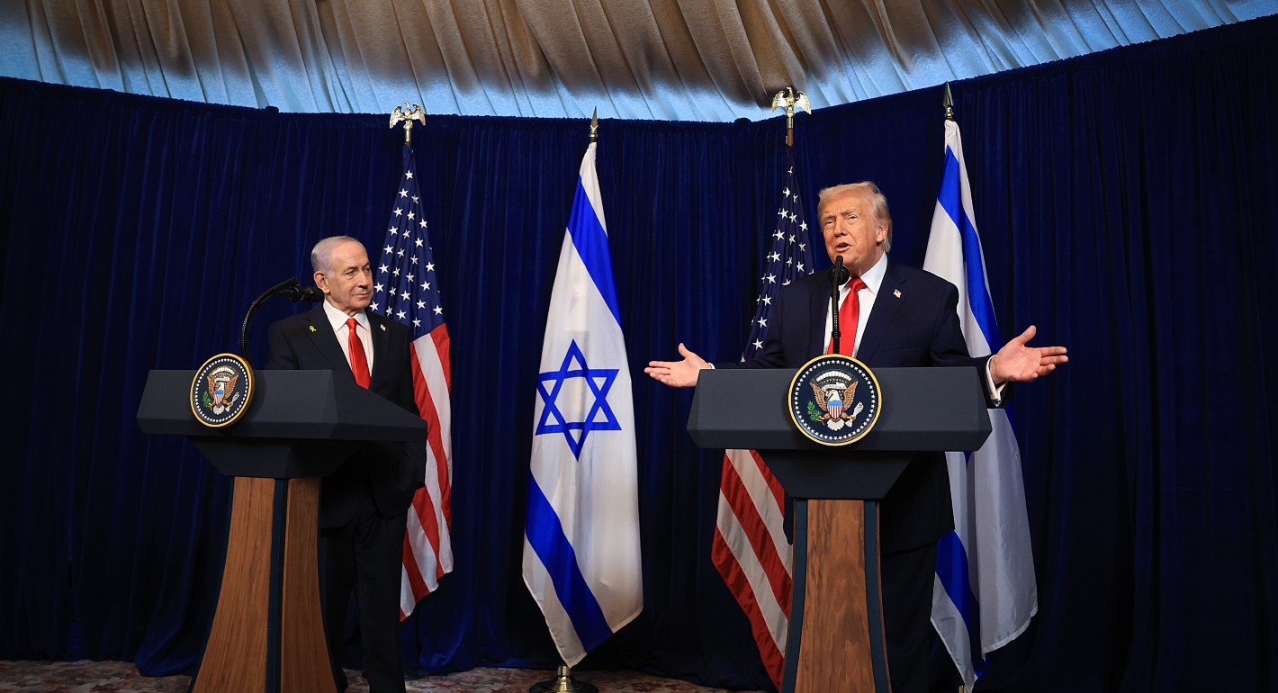Trump and Netanyahu speaking