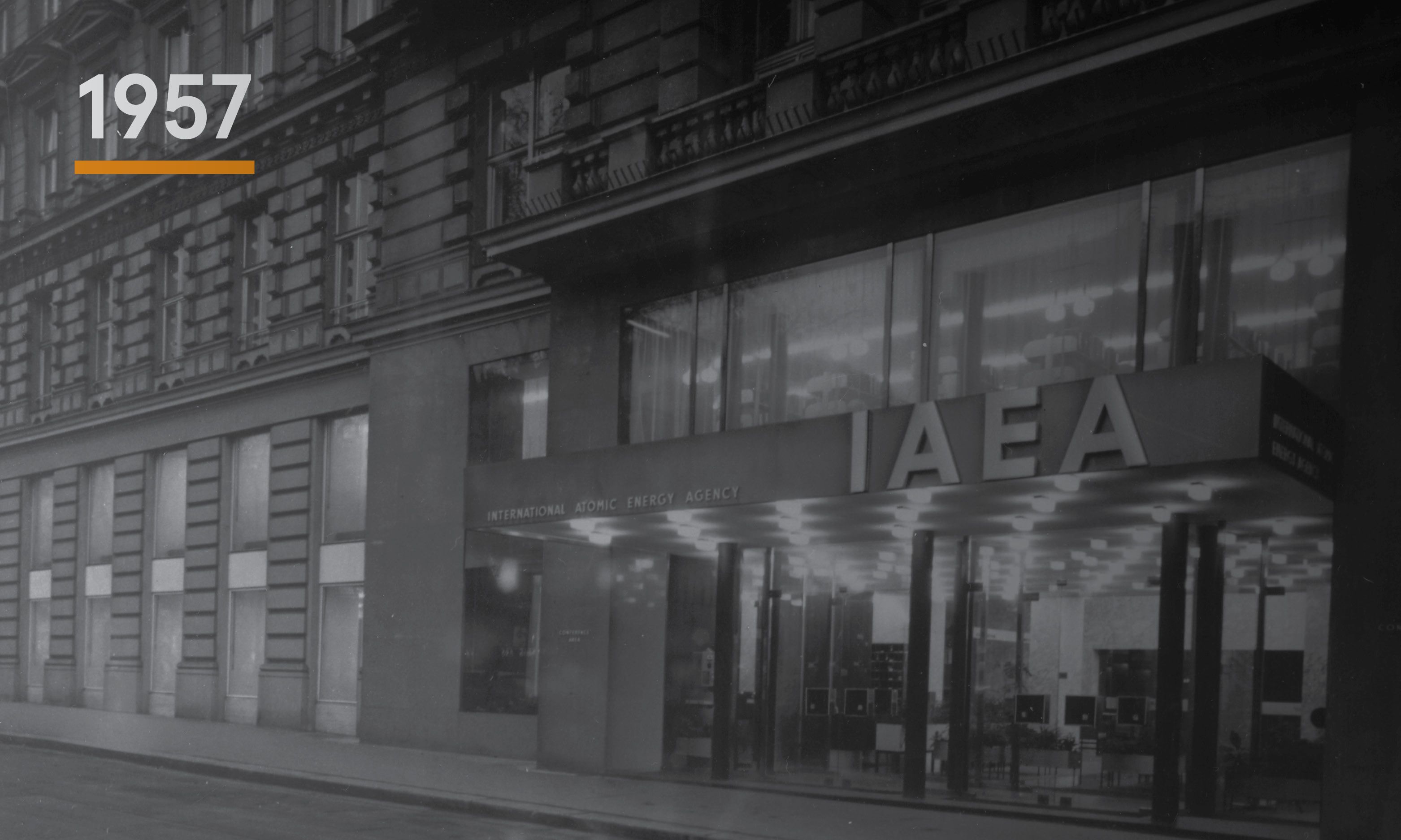 Picture of a building with IAEA in front