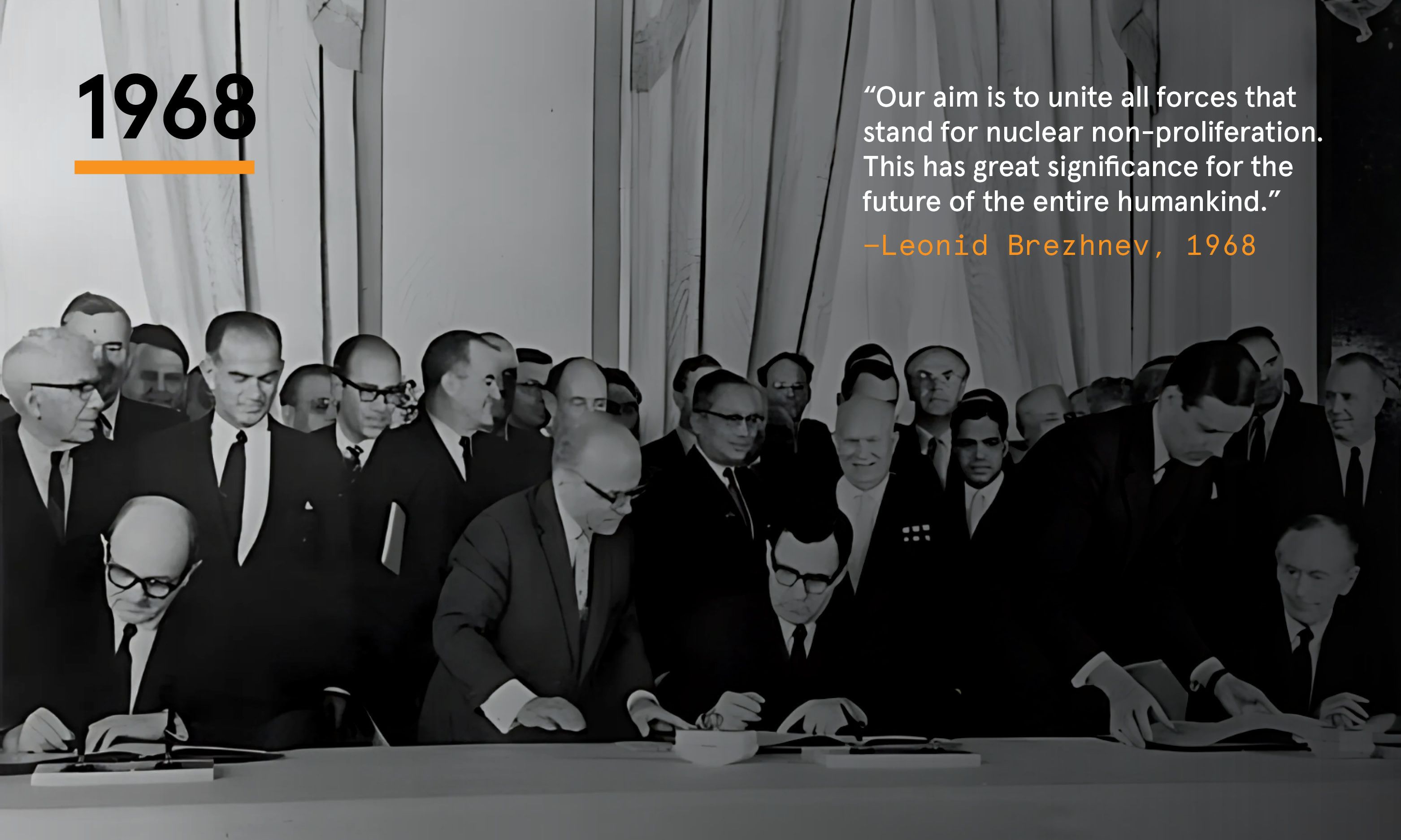 People signing the NPT