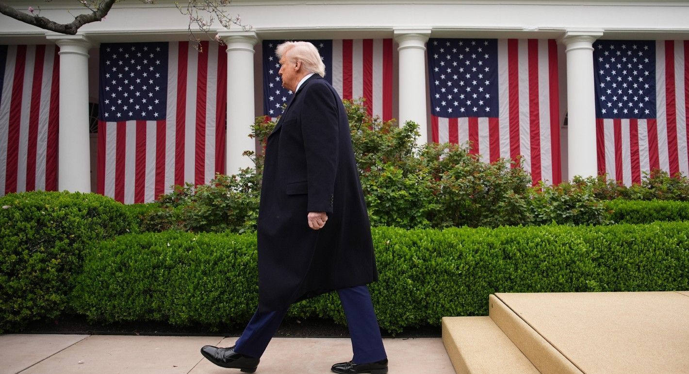 Trump walking